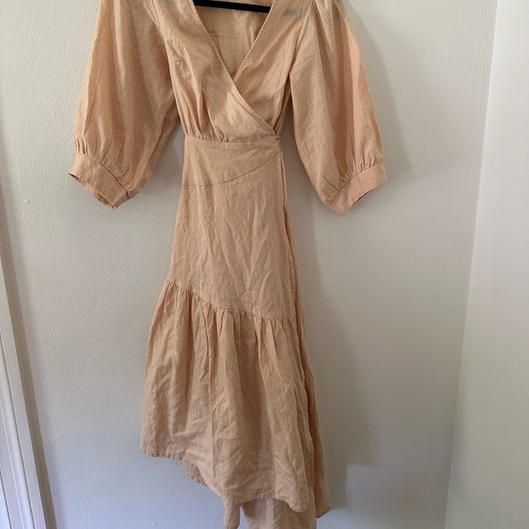 Free People Endless Summer Don’t Mind If I Do Wrap Midi Dress - Picture 5 of 6